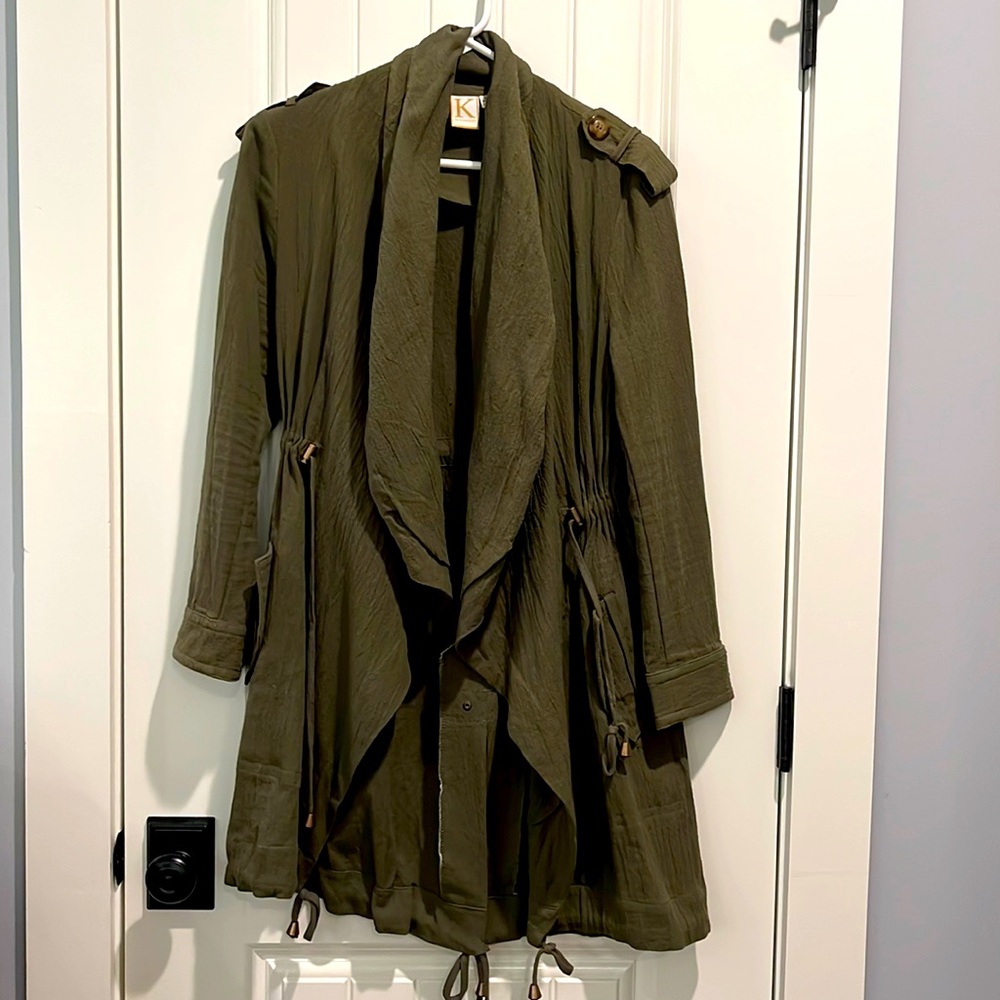 Lightweight linen blend jacket